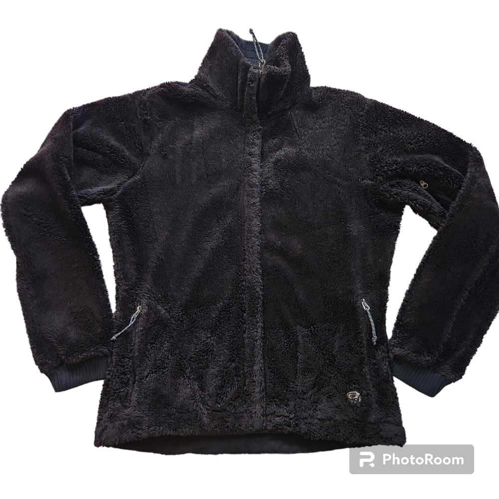 Mountain Hardwear Womens Plush Black Teddy Fleece Jacket Size S